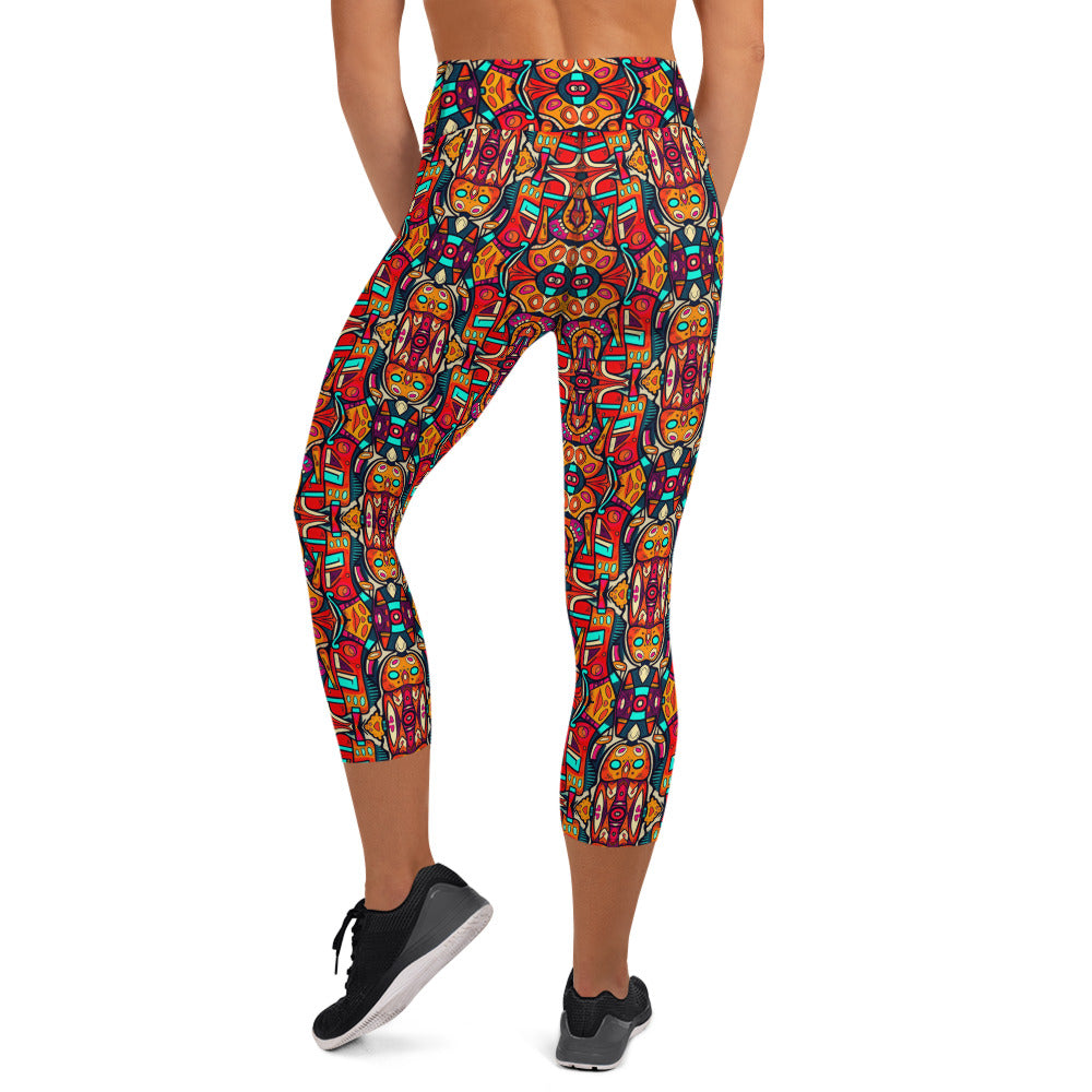 DMV 0110 Psy Artsy Yoga Capri Leggings