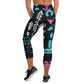 DMV 0122 Boho Yoga Capri Leggings