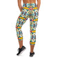 DMV 0102 Vintage Artsy Yoga Capri Leggings