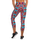 DMV 0094 Vintage Artsy Yoga Capri Leggings