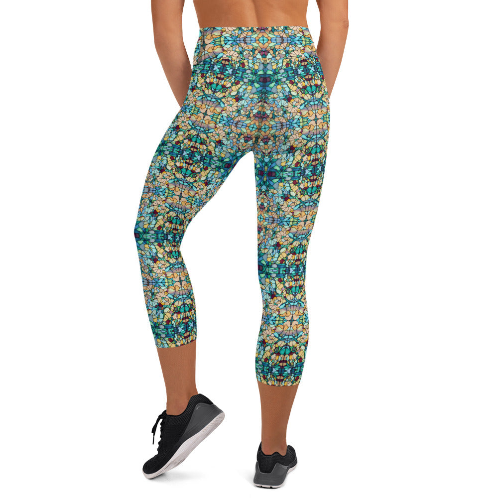 DMV 0254 Chic Boho Yoga Capri Leggings