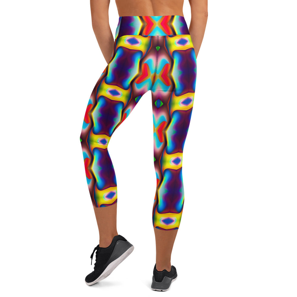 DMV 1350 Psy Artsy Yoga Capri Leggings