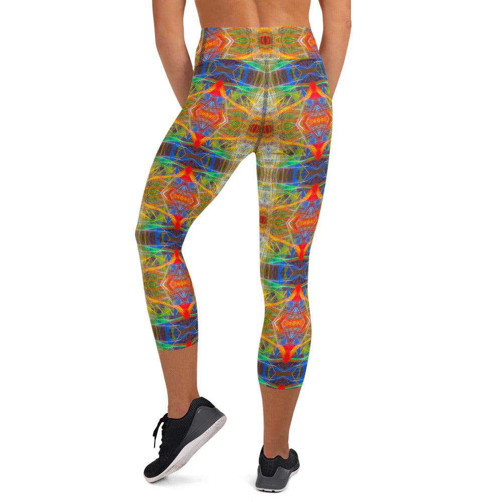 DMV 0191 Avant Garde Artsy Yoga Capri Leggings