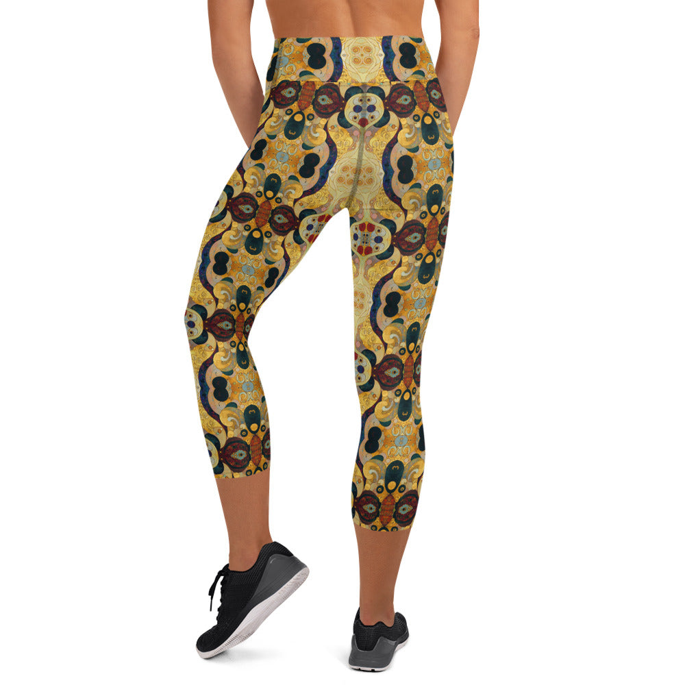 DMV 0407 Chic Boho Yoga Capri Leggings