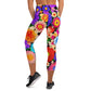 DMV 0309 Floral Yoga Capri Leggings