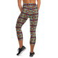 DMV 1348 Psy Artsy Yoga Capri Leggings