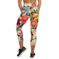 DMV 0260 Floral Yoga Capri Leggings