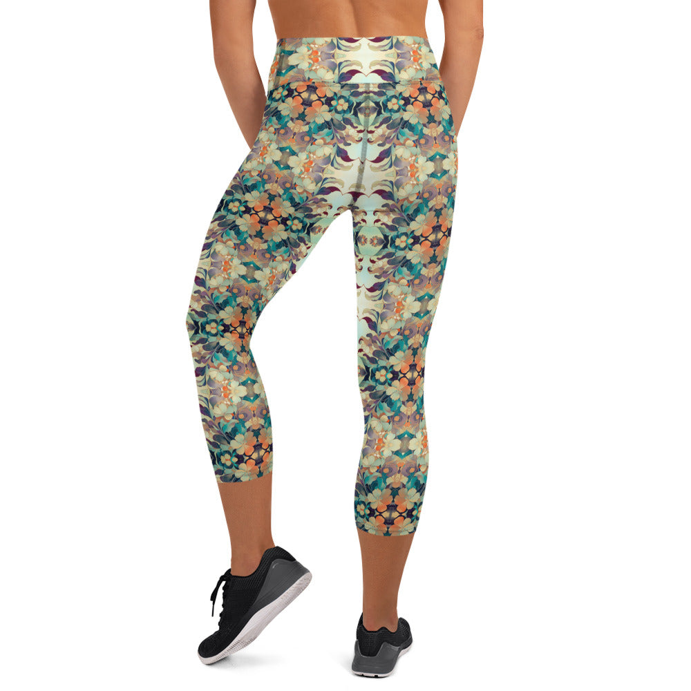 DMV 0408 Chic Boho Yoga Capri Leggings