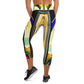 DMV 0258 Retro Art Yoga Capri Leggings