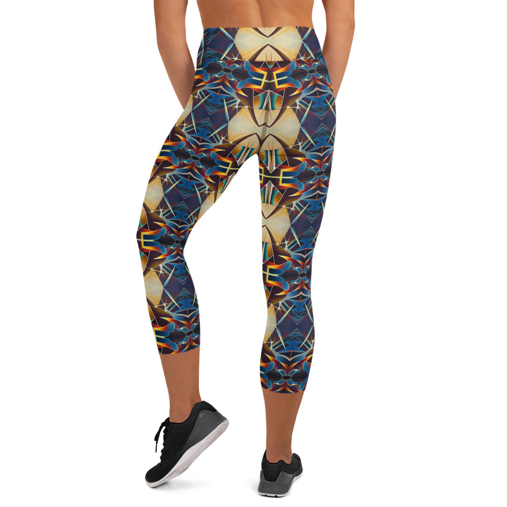 DMV 0406 Conceptual Artsy Yoga Capri Leggings