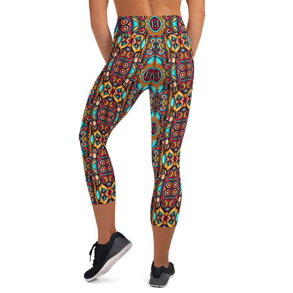 DMV 0426 Psy Artsy Yoga Capri Leggings