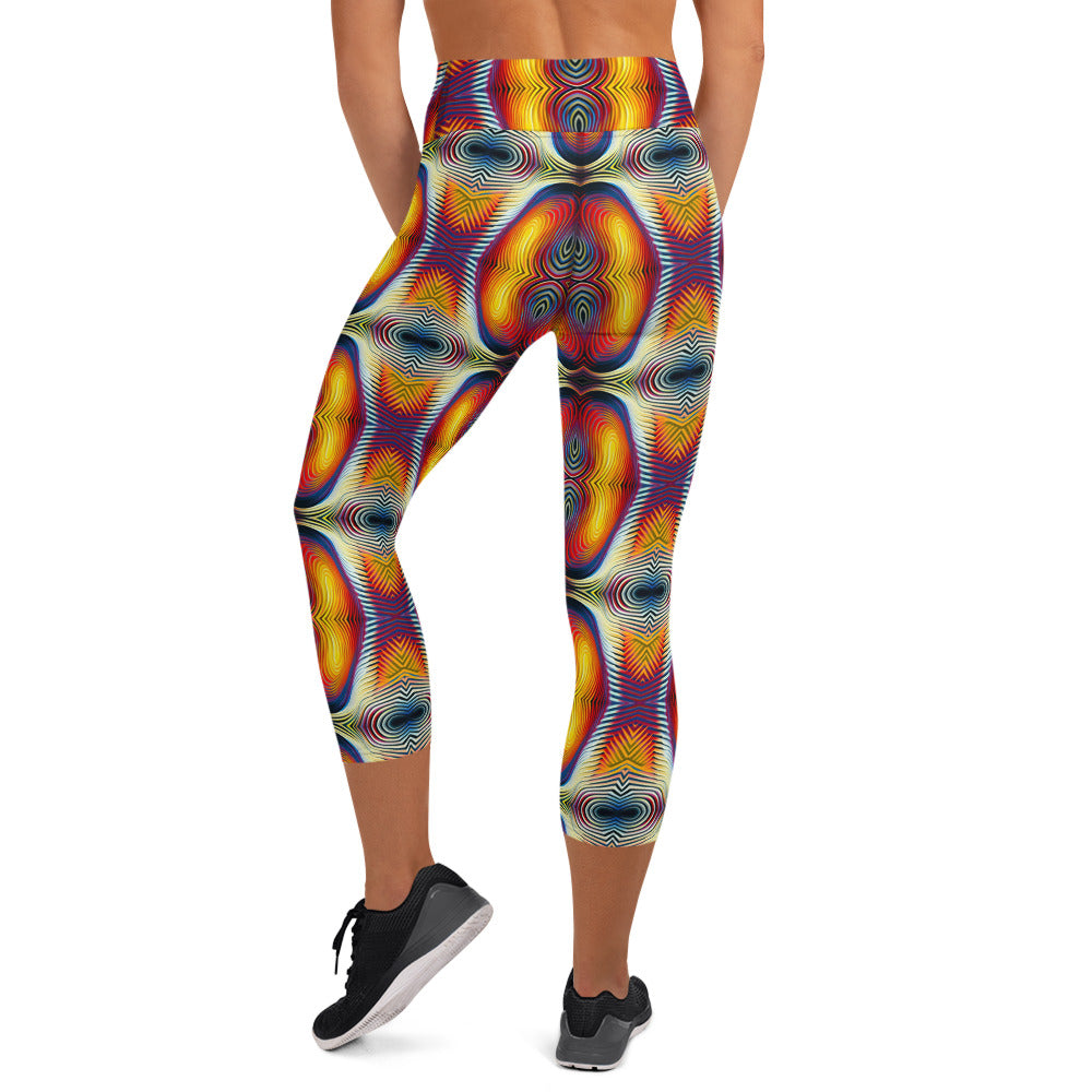 DMV 0507 Psy Artsy Yoga Capri Leggings