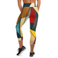 DMV 0433 Abstract Art Yoga Capri Leggings