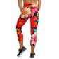 DMV 0324 Floral Yoga Capri Leggings