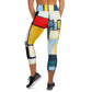 DMV 0327 Abstract Art Yoga Capri Leggings