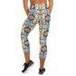 DMV 0533 Geo Boho Yoga Capri Leggings