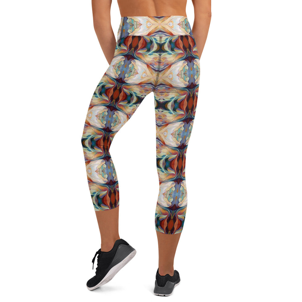 DMV 1573 Chic Boho Yoga Capri Leggings