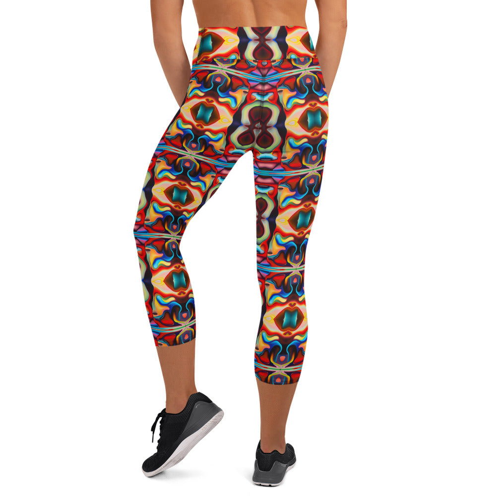 DMV 0785 Psy Artsy Yoga Capri Leggings