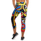 DMV 0721 Psy Art Yoga Capri Leggings