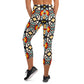 DMV 0869 Vintage Artsy Yoga Capri Leggings