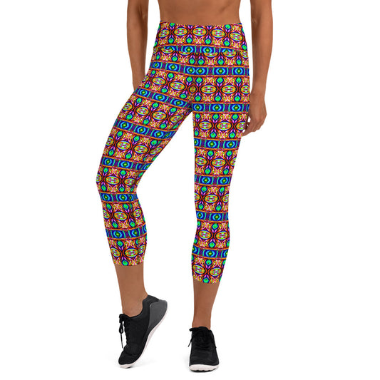 DMV 0245 Psy Artsy Yoga Capri Leggings