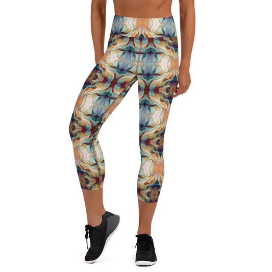 DMV 0273 Chic Boho Yoga Capri Leggings