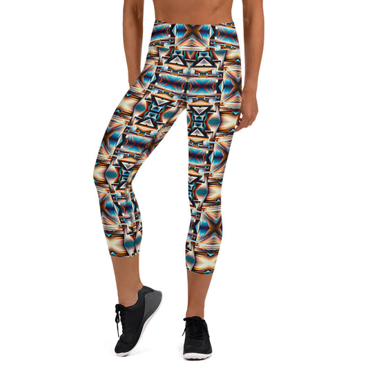 DMV 0275 Conceptual Artsy Yoga Capri Leggings