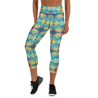 DMV 0231 Chic Boho Yoga Capri Leggings