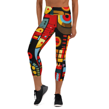 DMV 0233 Psy Art Yoga Capri Leggings