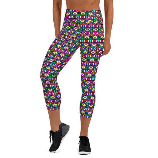 DMV 0034 Psy Artsy Yoga Capri Leggings