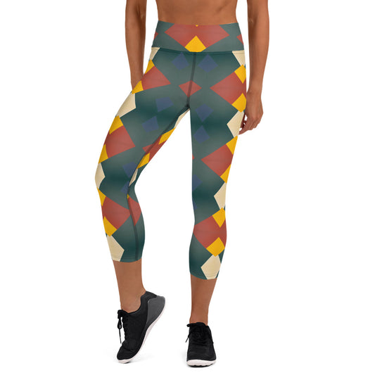 DMV 0057 Classic Boho Yoga Capri Leggings