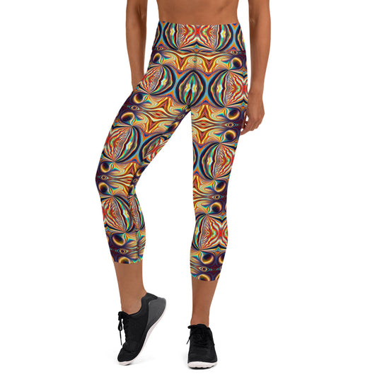 DMV 0027 Psy Artsy Yoga Capri Leggings