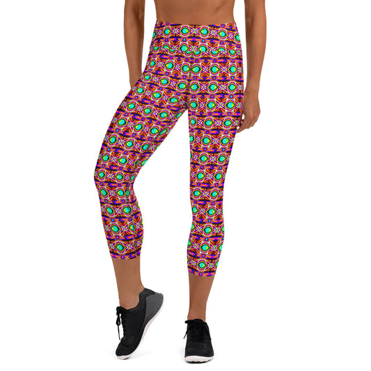 DMV 0046 Psy Artsy Yoga Capri Leggings