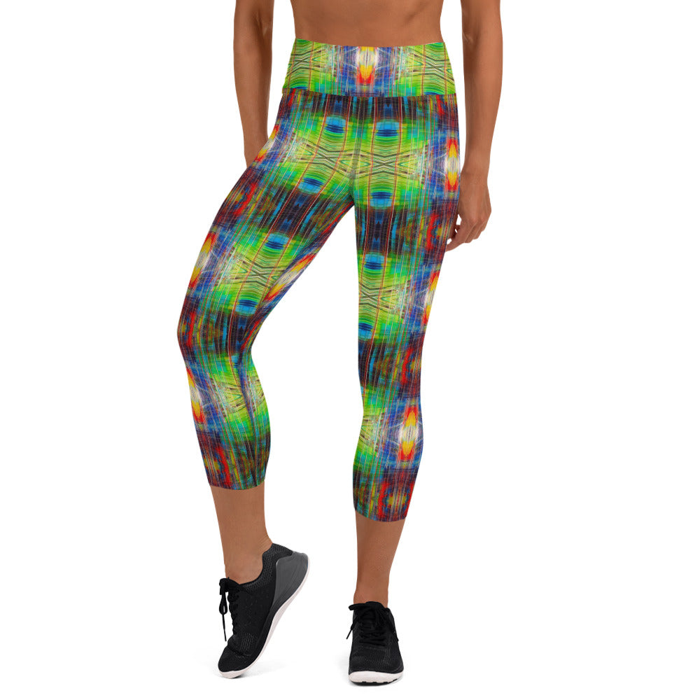 DMV 0077 Avant Garde Artsy Yoga Capri Leggings