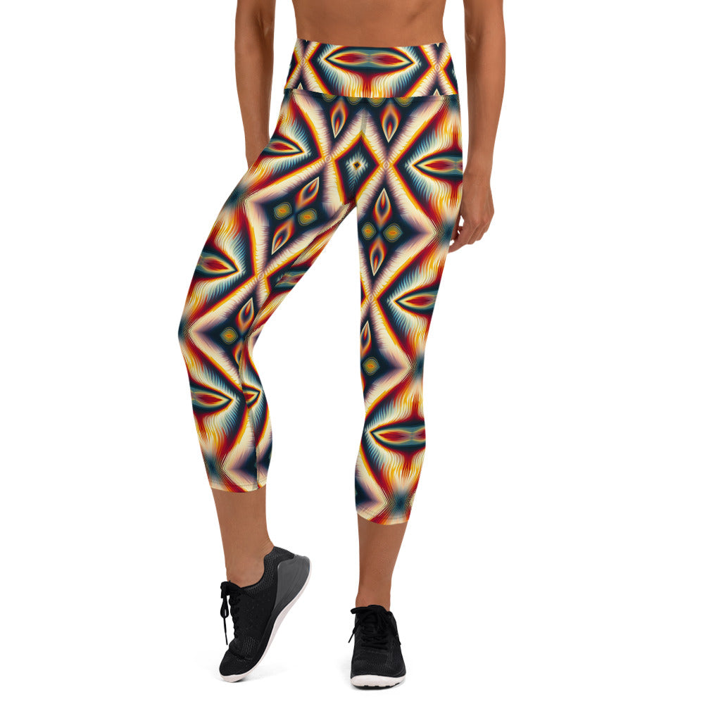 DMV 0075 Psy Artsy Yoga Capri Leggings