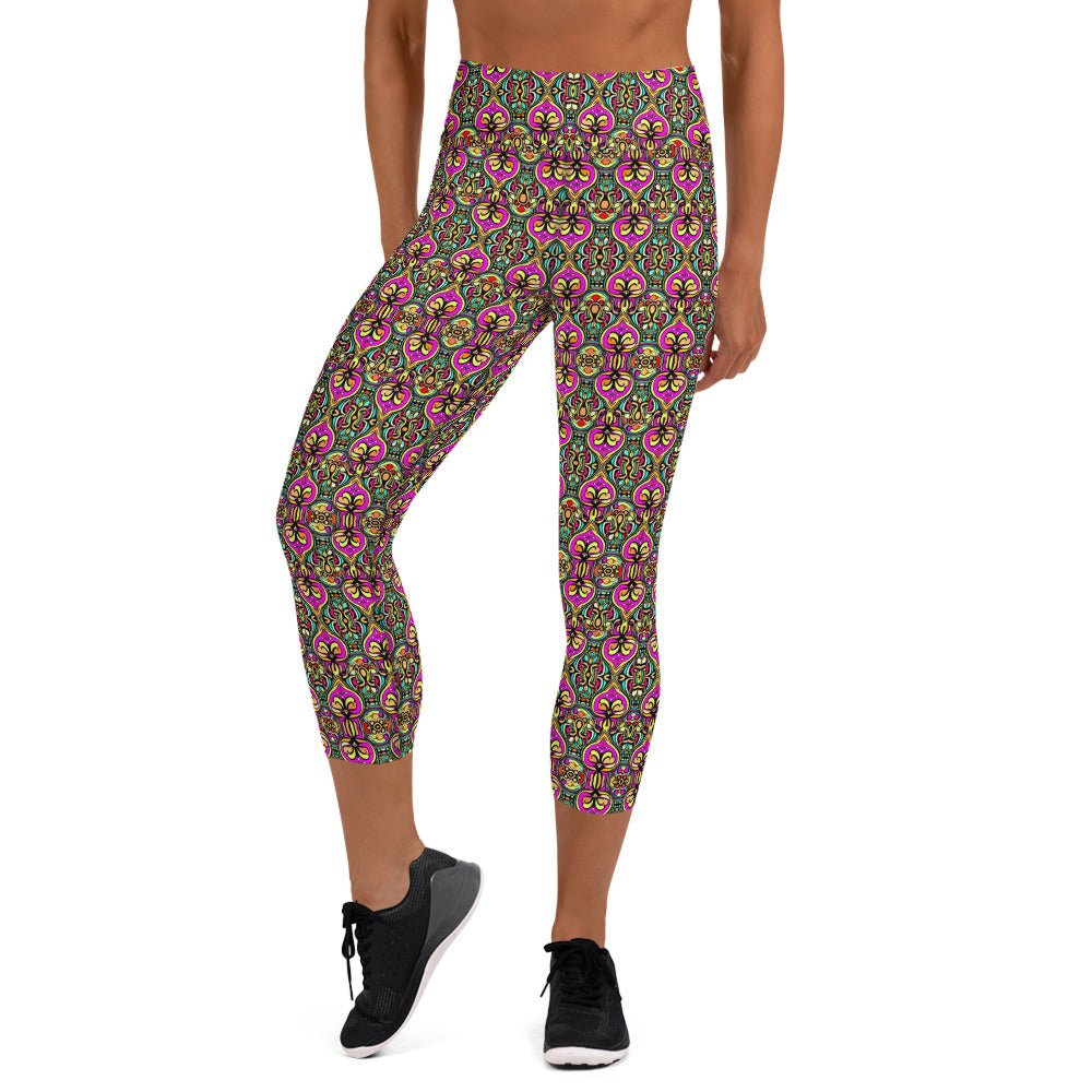 DMV 0239 Psy Artsy Yoga Capri Leggings