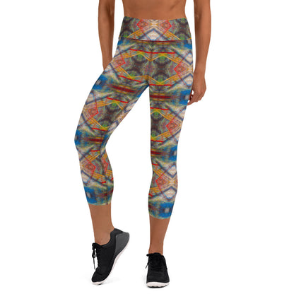 DMV 0159 Avant Garde Artsy Yoga Capri Leggings