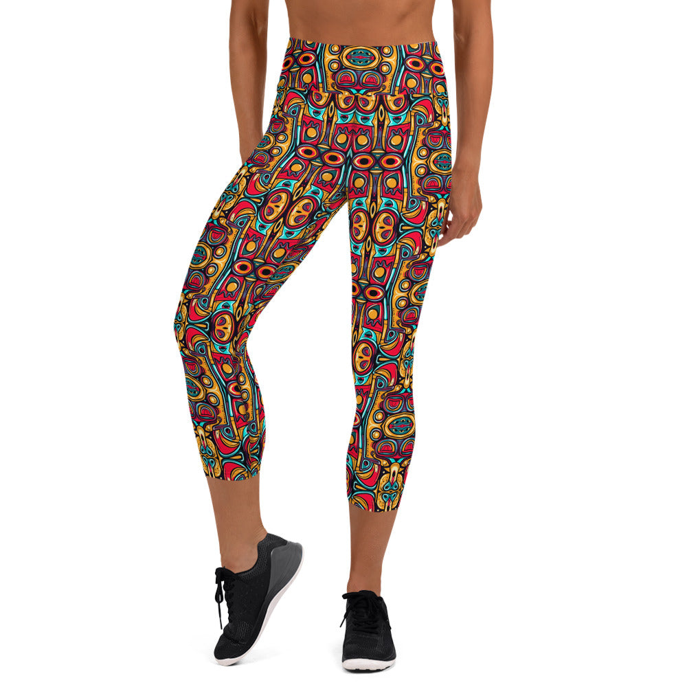 DMV 0249 Psy Artsy Yoga Capri Leggings