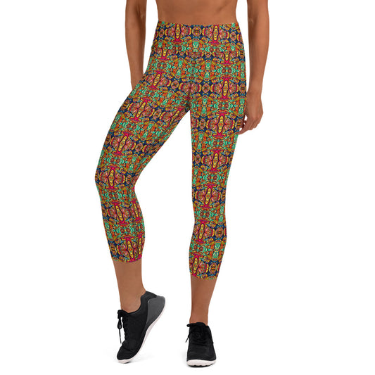 DMV 0112 Psy Artsy Yoga Capri Leggings