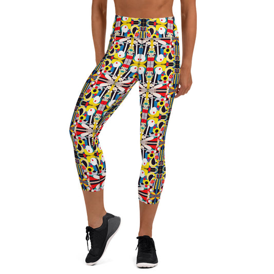 DMV 0246 Chic Boho Yoga Capri Leggings