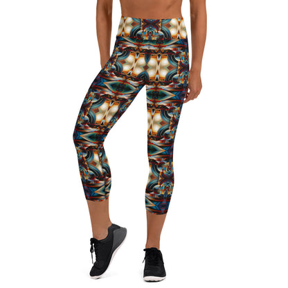 DMV 0127 Conceptual Artsy Yoga Capri Leggings