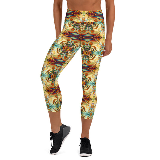 DMV 0123 Chic Boho Yoga Capri Leggings