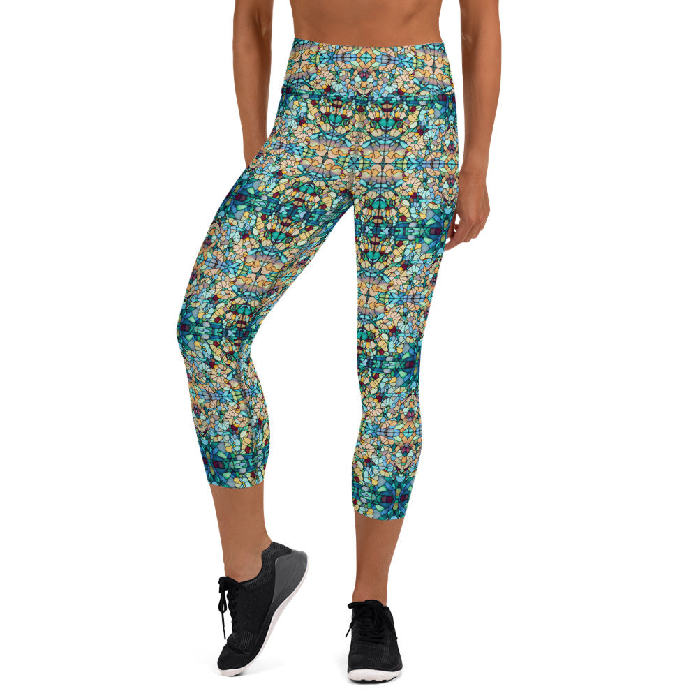 DMV 0254 Chic Boho Yoga Capri Leggings