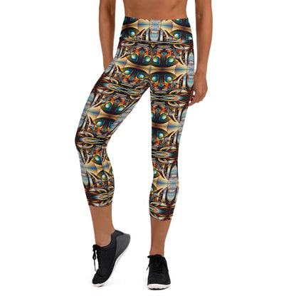 DMV 0135 Conceptual Artsy Yoga Capri Leggings