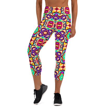 DMV 1357 Psy Artsy Yoga Capri Leggings