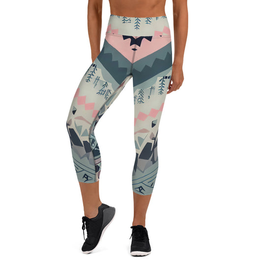 DMV 0306 Boho Yoga Capri Leggings