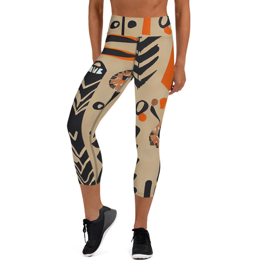 DMV 0202 Boho Yoga Capri Leggings