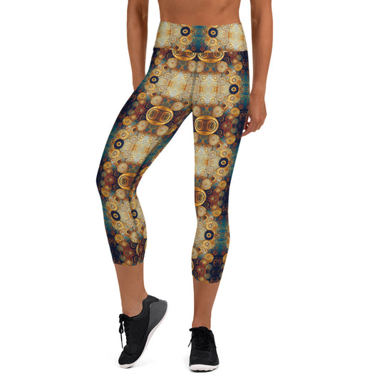 DMV 0183 Chic Boho Yoga Capri Leggings