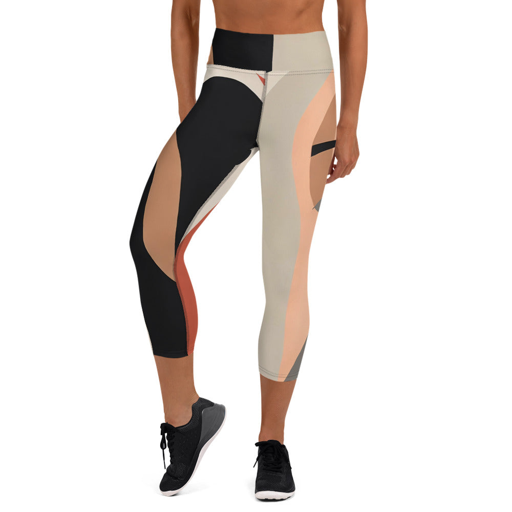 DMV 0278 Boho Yoga Capri Leggings