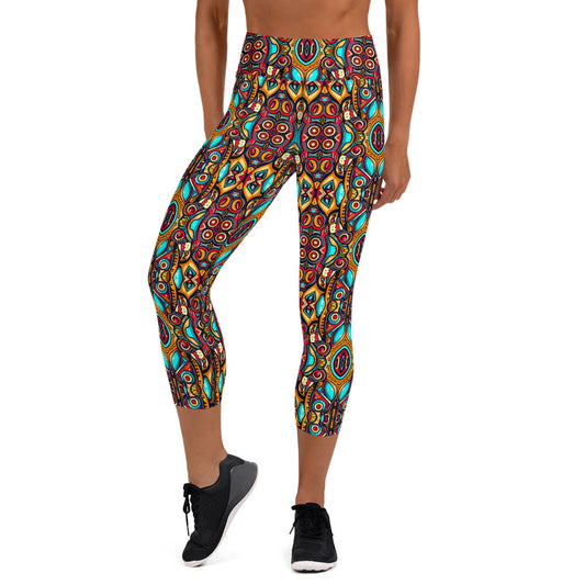 DMV 0426 Psy Artsy Yoga Capri Leggings